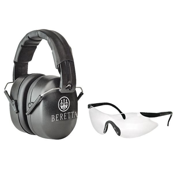 Beretta Eyes and Ears Safety Combo Kit with NRR 26 dB Ear Muffs, New