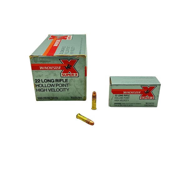 Winchester Super X .22 LR, 37 Grain Hollow Point Ammunition, 500 Rounds
