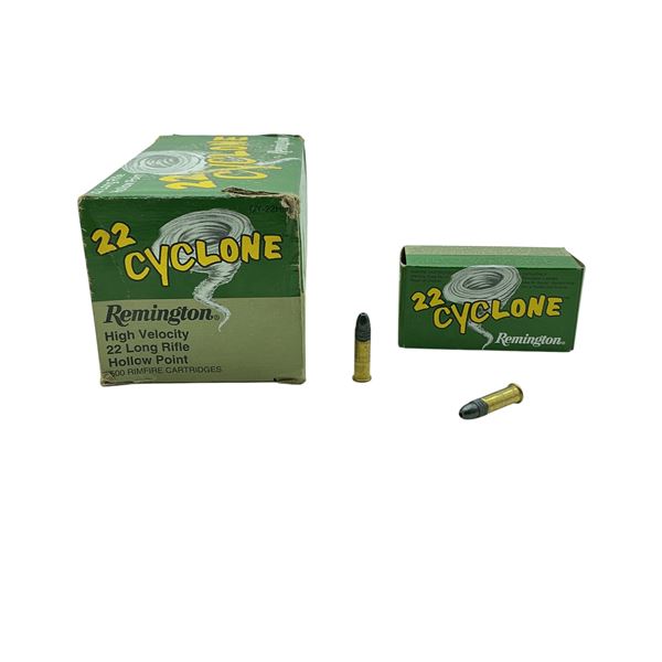 Remington 22 Cyclone .22 LR, 36 Grain HP Ammunition, 500 Rounds