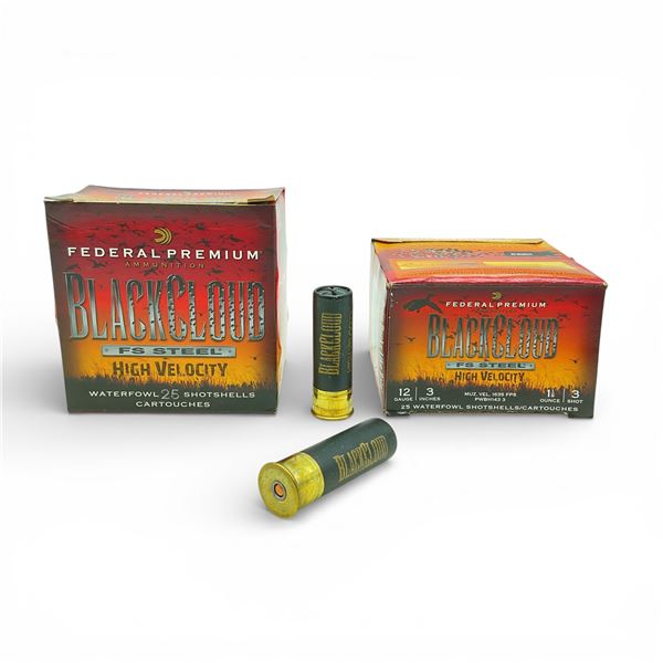 Federal Black Cloud FS Steel High Velocity 12 Ga, 3", 1-1/8 oz, #3 Shot Ammunition, 50 Rounds