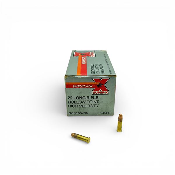 Winchester Super X .22 LR High Velocity, 37 Grain Hollow Point Ammunition, 500 Rounds