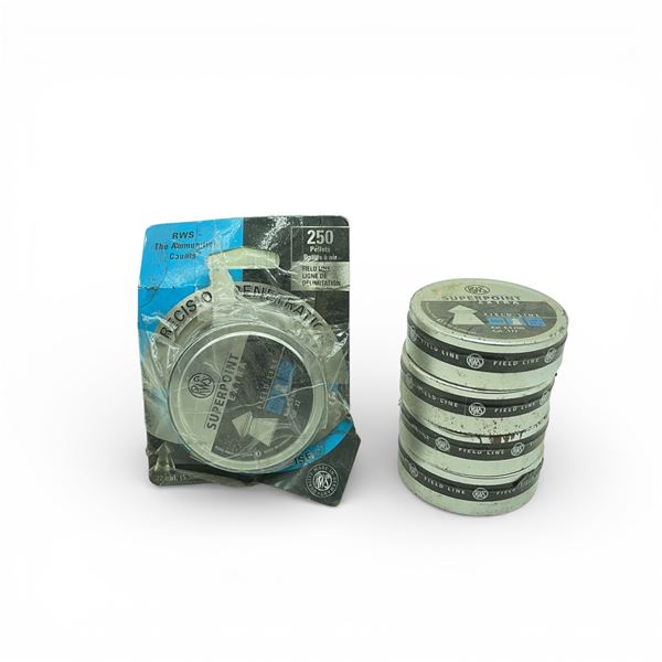 RWS Superpoint Extra Fieldline 4.5mm/ .177 Cal and 5.5mm/ .22 Cal Pellets, 2250 Total Qty