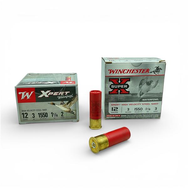 Winchester Xpert Waterfowl Steel Shot 12 Ga, 3", 1-1/8 oz, #2 & #3 Shot Ammunition, 49 Rounds