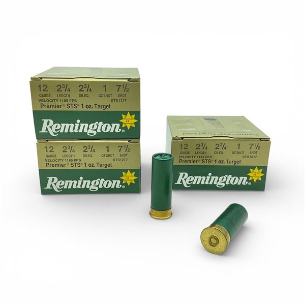 Remington Premier STS 1oz Target 12 Ga, 2-3/4", 1 oz, #7.5 Shot Ammunition, 75 Rounds