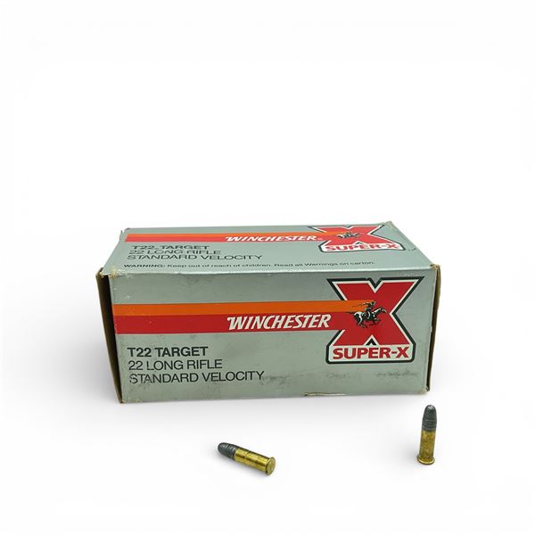Winchester Super X T22 Target .22 LR, 40 Grain LRN Ammunition, 500 Rounds
