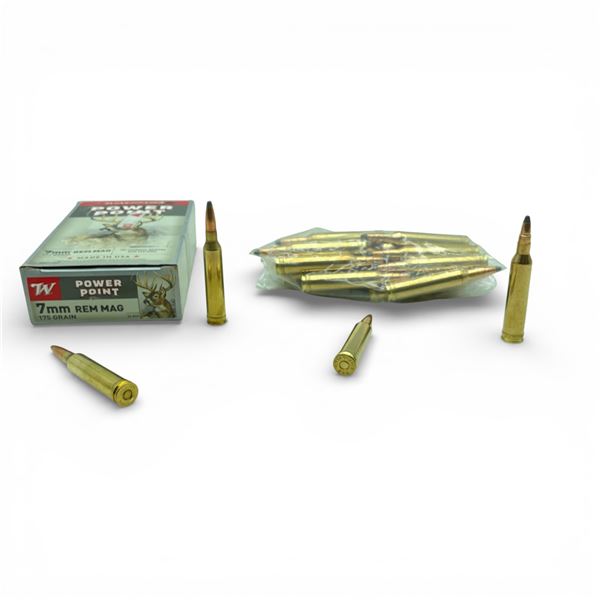 Winchester and Sellier & Bellot 7mm Rem Mag Ammunition, 40 Rounds