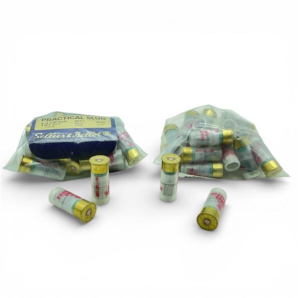 Sellier & Bellot 12 Ga, 2-1/2", 1-1/8 oz Slug Ammunition, 49 Rounds