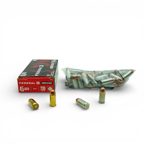 Assorted 45 Auto Ammunition, Approximately 95 Rounds