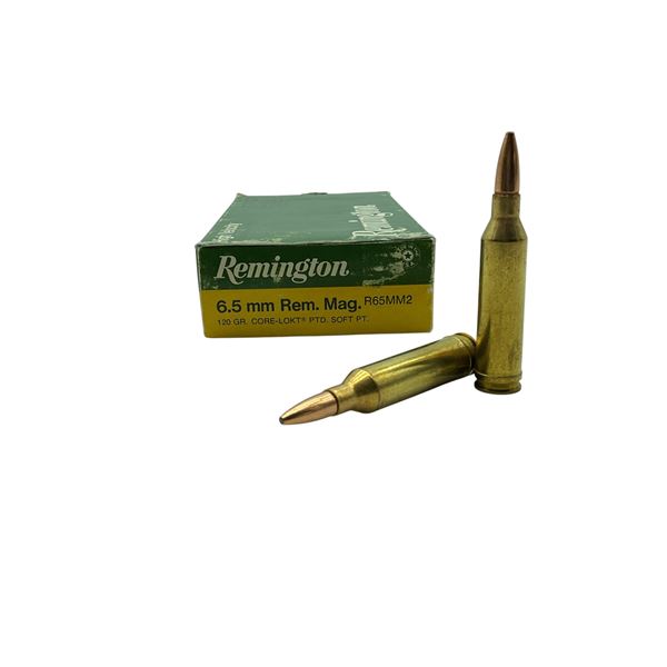 Remington 6.5mm Rem Mag, 120 Grain Core-Lokt PTD Soft Point Ammunition, 20 Rounds