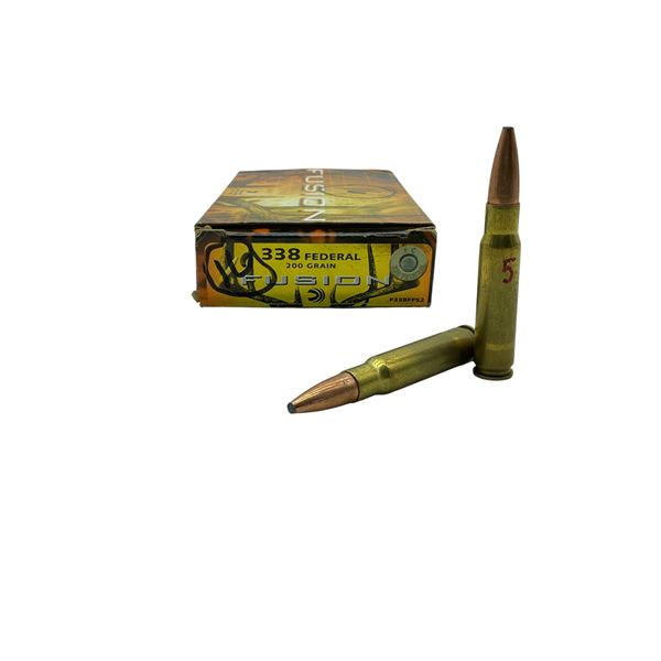 Federal Fusion 338 Federal, 200 Grain Ammunition, 16 Rounds