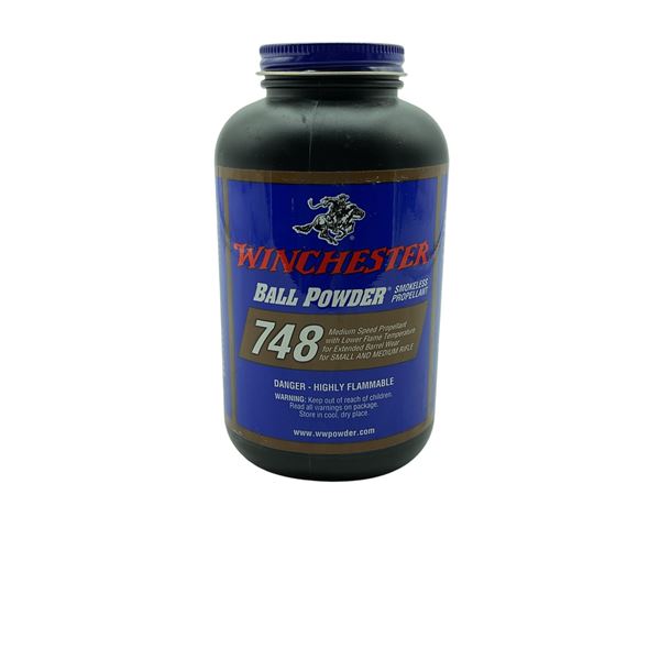 Winchester Ball Powder 748, Smokeless Propellant for Small and Medium Rifle, 1 lb