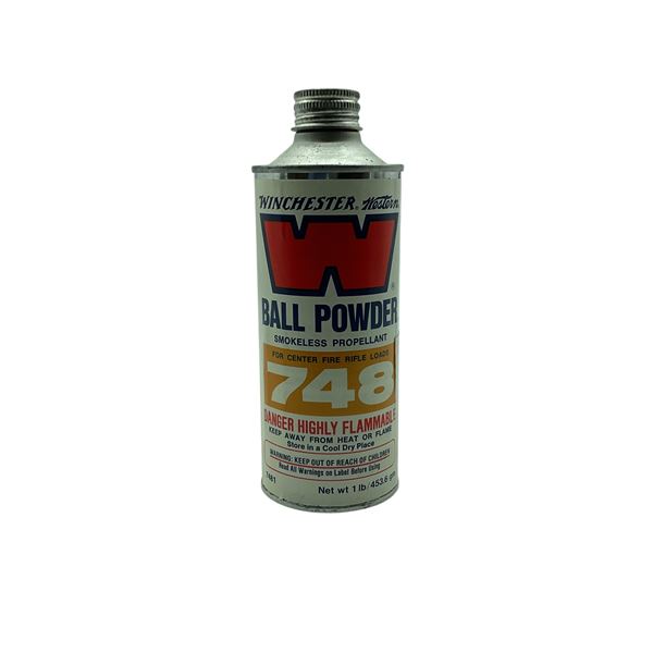 Winchester Ball Powder 748, Smokeless Propellant for Center Fire Rifle Loads, 1 lb
