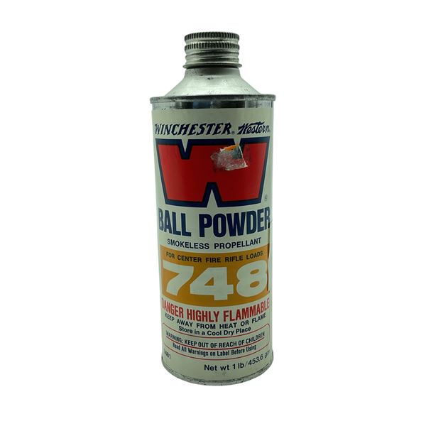 Winchester Ball Powder 748, Smokeless Propellant for Center Fire Rifle Loads, 1 lb
