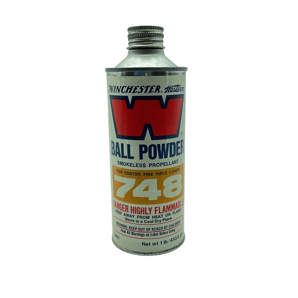Winchester Ball Powder 748, Smokeless Propellant for Center Fire Rifle Loads, 1 lb