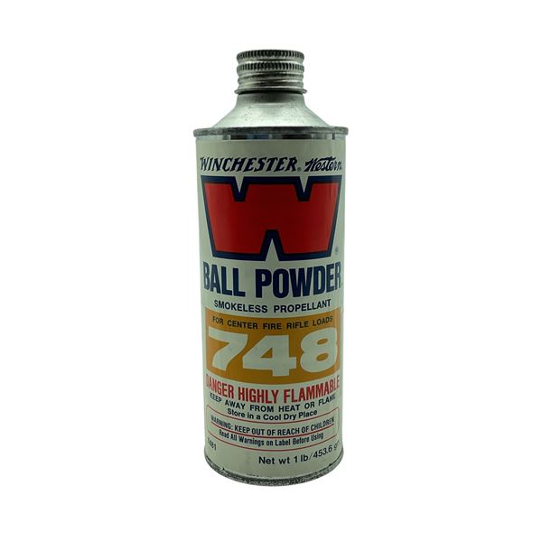Winchester Ball Powder 748, Smokeless Propellant for Center Fire Rifle Loads, 1 lb