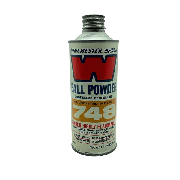 Winchester Ball Powder 748, Smokeless Propellant for Center Fire Rifle Loads, 1 lb