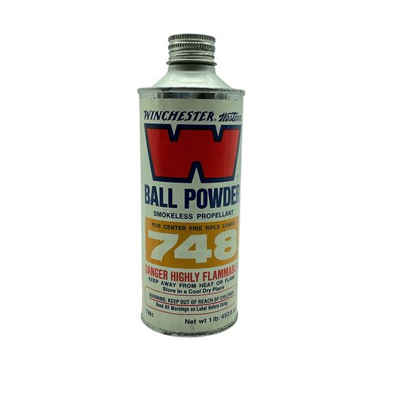 Winchester Ball Powder 748, Smokeless Propellant for Center Fire Rifle Loads, 1 lb