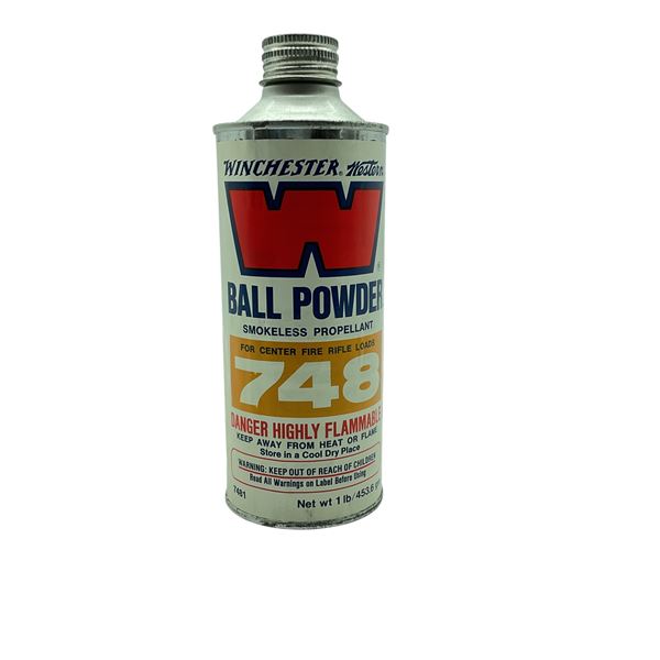 Winchester Ball Powder 748, Smokeless Propellant for Center Fire Rifle Loads, 1 lb