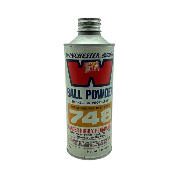 Winchester Ball Powder 748, Smokeless Propellant for Center Fire Rifle Loads, 1 lb