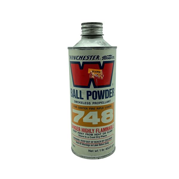 Winchester Ball Powder 748, Smokeless Propellant for Center Fire Rifle Loads, 1 lb