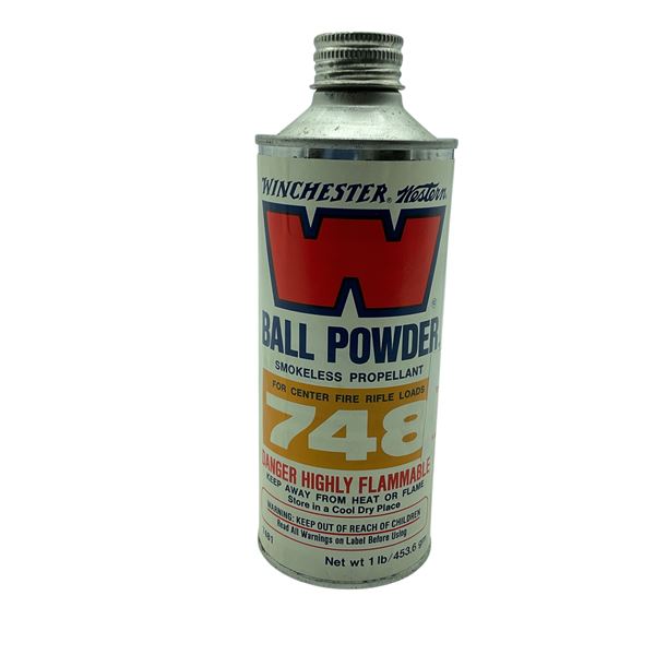 Winchester Ball Powder 748, Smokeless Propellant for Center Fire Rifle Loads, 1 lb