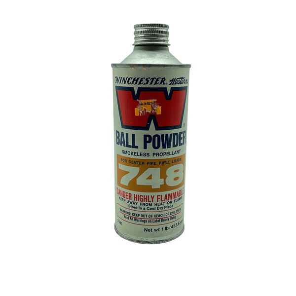 Winchester Ball Powder 748, Smokeless Propellant for Center Fire Rifle Loads, 1 lb
