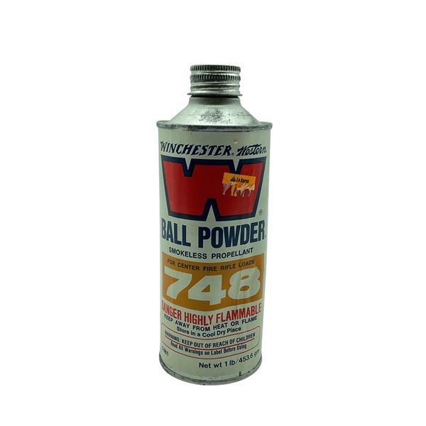 Winchester Ball Powder 748, Smokeless Propellant for Center Fire Rifle Loads, 1 lb