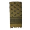 Image 1 : Tactical Shemagh Desert Scarf in ODG/ Black Skulls, New