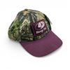 Image 1 : Mossy Oak Hat, OSFM Burgundy/ Camo, New