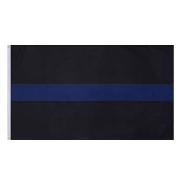 Rothco "Thin Blue Line" Flag, 3' x 5', New