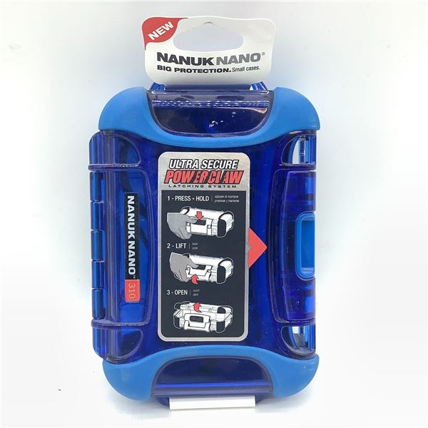 Nanuk 310 Nano Case, 6" X 4" Blue, New