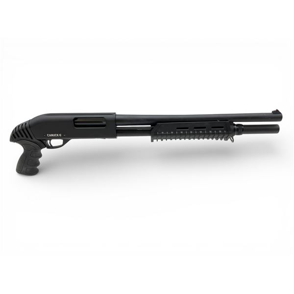 Canuck Enforcer Pump Action 12Ga Shotgun 3" Chamber 17" Barrel Black With 3 Stocks