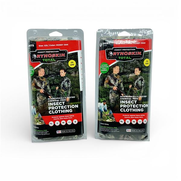Rynoskin Insect Protection Clothing with 26 UPF, Shirt and Pants Size XXL