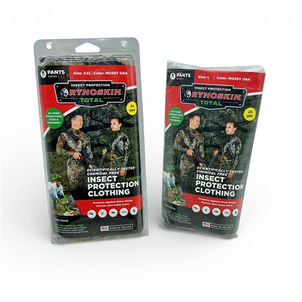 Rynoskin Insect Protection Clothing with 26 UPF, Pants Size XXL and L