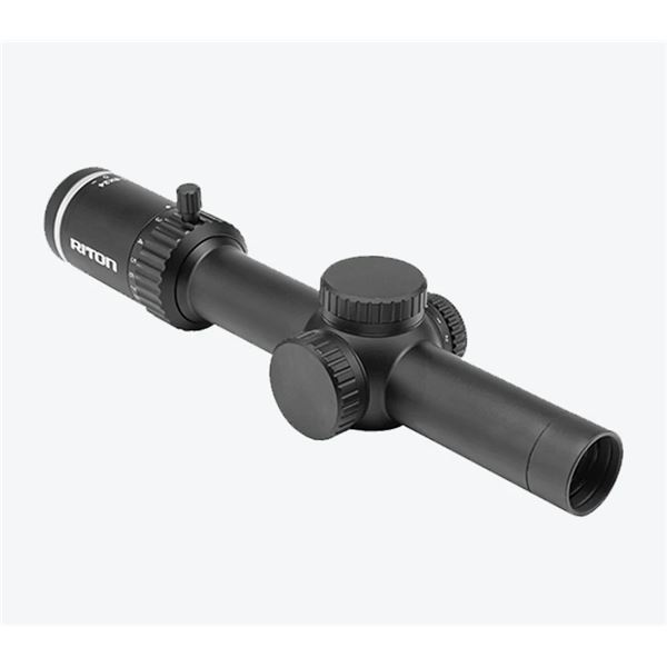 Riton 3 Tactix 1 - 8X 24 mm SFP MOA Illuminated Rifle Scope with OT Reticle, New