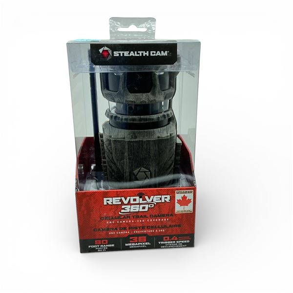 Stealth Cam Revolver 360 Cellular Trail Camera, Takes 36 MP Pictures, New