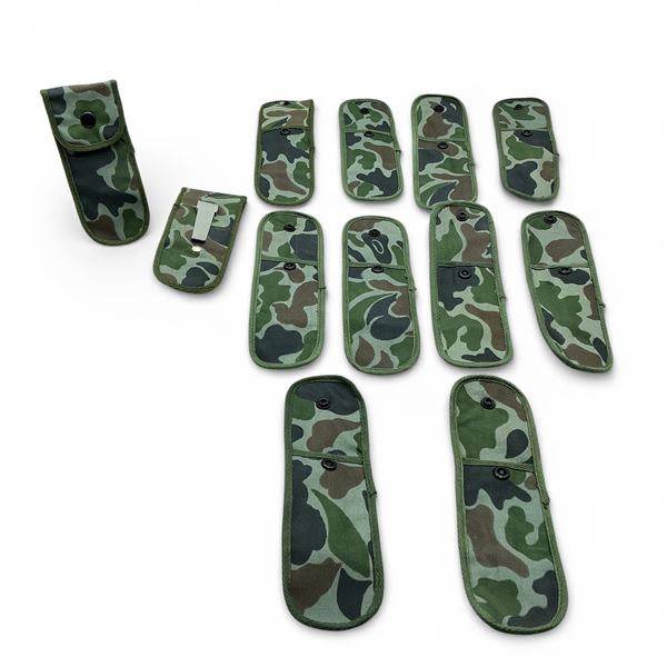 Clip On Belt/ Waistband Pouches in Camo X 12 Qty