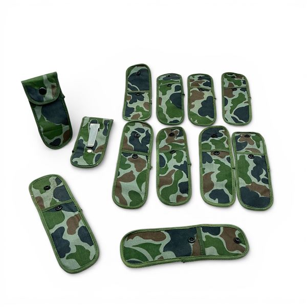 Clip On Belt/ Waistband Pouches in Camo X 12 Qty