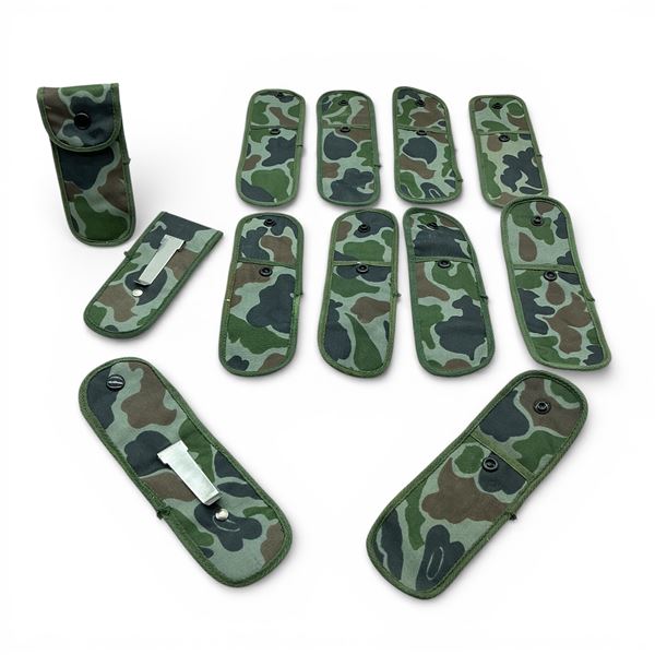 Clip On Belt/ Waistband Pouches in Camo X 12 Qty