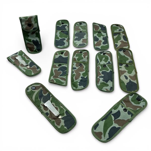 Clip On Belt/ Waistband Pouches in Camo X 12 Qty