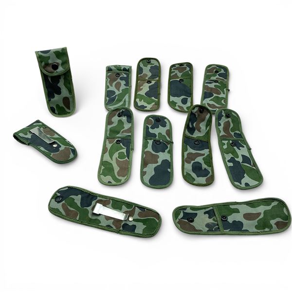 Clip On Belt/ Waistband Pouches in Camo X 12 Qty
