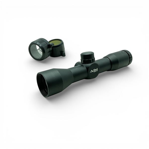 Aim Sports 4 X 32 mm Scope with Mil Dot Reticle and Caps