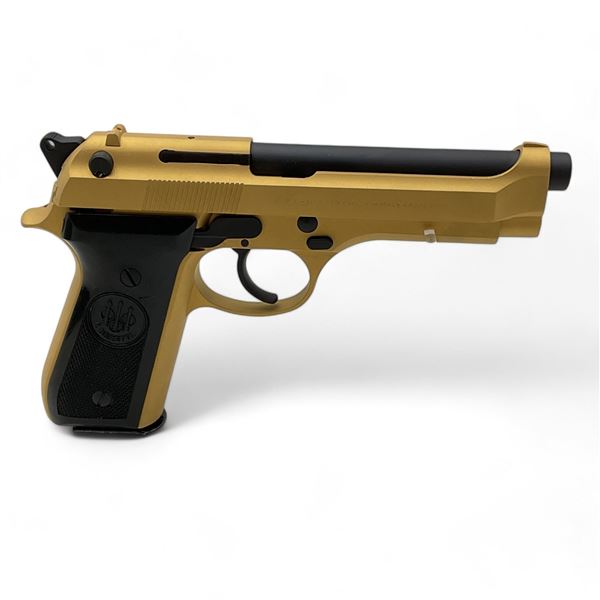 Beretta 92S Semi Auto Pistol Gold Cerakote 9MM 4.9" Barrel, Restricted