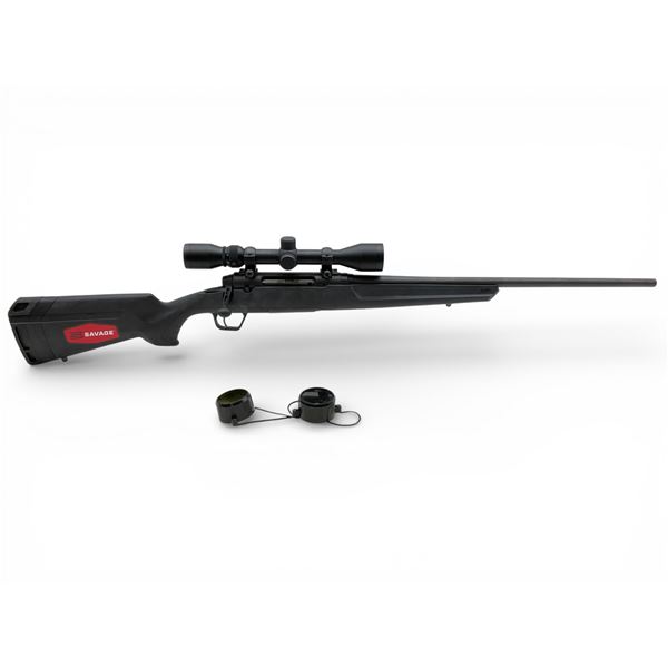 Savage Axis Bolt Action Rifle 7MM-08 22" Barrel Black Synthetic With Weaver 3-9X40 Scope, new