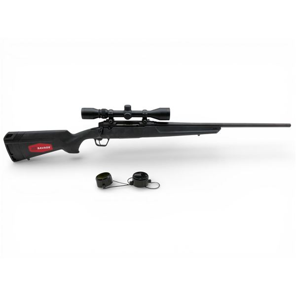 Savage Axis Bolt Action Rifle 7MM-08 22" Barrel Black Synthetic With Weaver 3-9X40 Scope, new