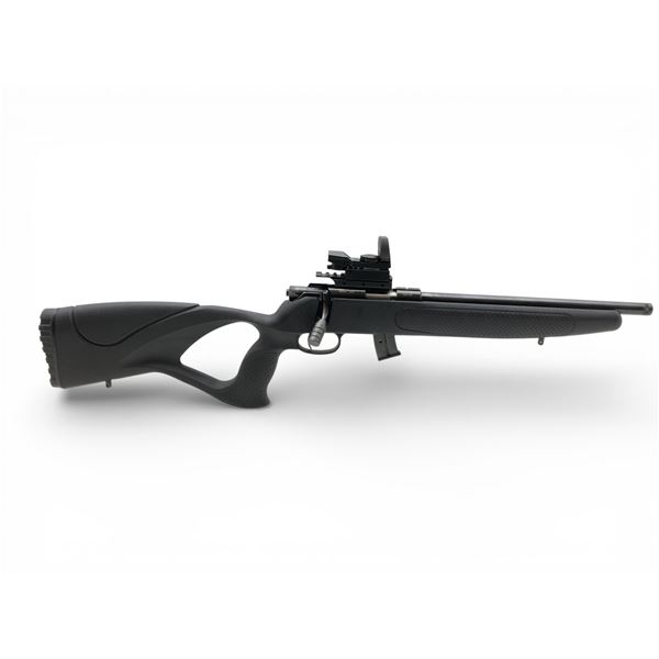 Scorpio EM332X Bolt Action Rifle .22LR 13" Threaded Barrel Black Thumbhole Stock With V Life Red Dot