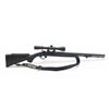 Image 1 : Traditions Buckstalker .50 Caliber Single Shot Black Powder Rifle Black 24" Barrel With 3-9X40 Scope