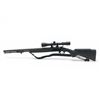 Image 2 : Traditions Buckstalker .50 Caliber Single Shot Black Powder Rifle Black 24" Barrel With 3-9X40 Scope