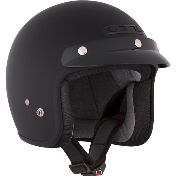 CKX VG200 Open-Face Helmet, Solid Black, Size: 2XL, New