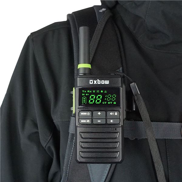 Oxbow Gear Renegade 2.0 Two-Way Radio with Universal Shoulder Strap Mount, New